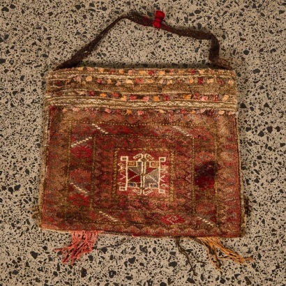 A Vintage Hand Knotted Persian Saddle Bag