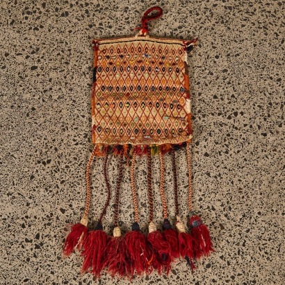 A Vintage Hand Knotted Persian Saddle Bag