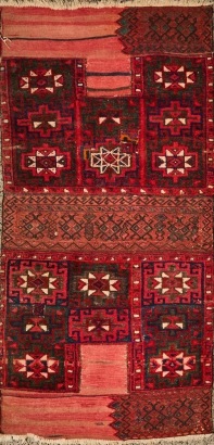 A Vintage Bakhtiari Saddle Rug
