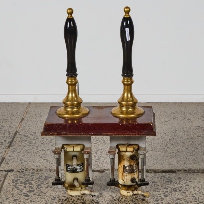 A Vintage Two-Pull Hand-Pull Beer Pump