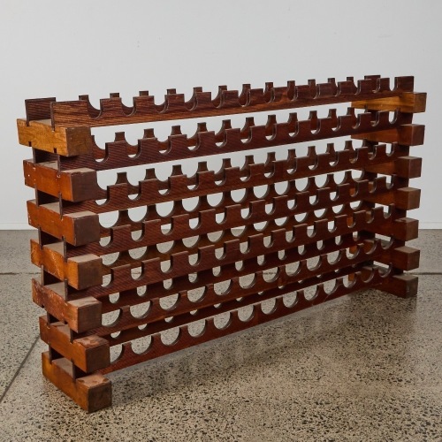 A Large 91-Bottle Wine Rack