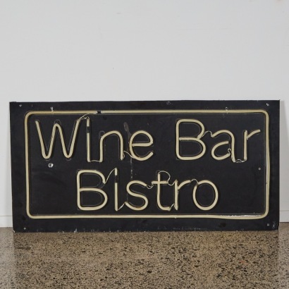 A Vintage Wine Bar Sign