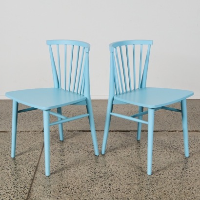 A Pair of Requin Windsor Dining Chairs by Morten Georgsen for Sketch