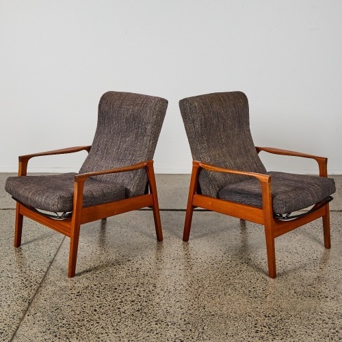 A Pair of Mid-Century Don Reclining Armchairs