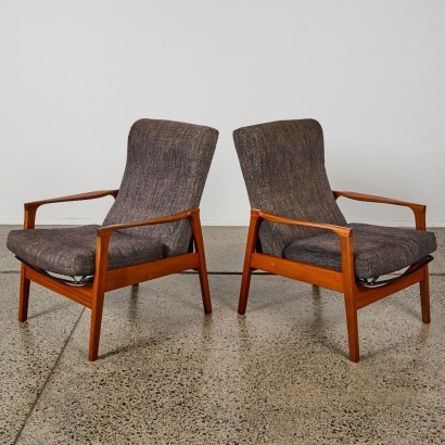 A Pair of Mid-Century Don Reclining Armchairs