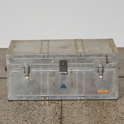 A Vintage Korean Aluminium Footlocker/Trunk