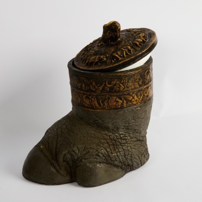 A Faux Rhino-Foot Ice Bucket (A/F)