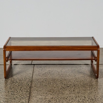 A Vintage Teak Coffee Table in the Style of Lou Hodges