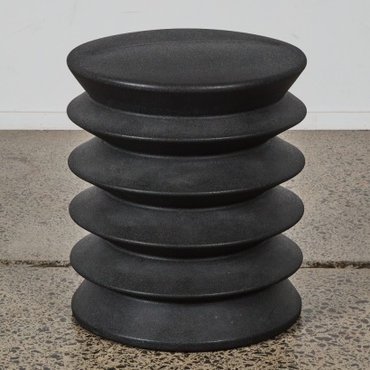 A Black Ergonomic Wobble Stool
