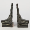 A Pair of Black Hand Bookends - 2