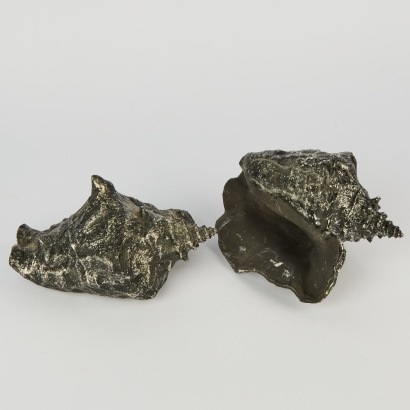 A Pair of Decorative Conch Shell Sculptures