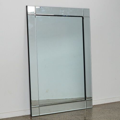 A Bevelled Glass Frameless Mirror