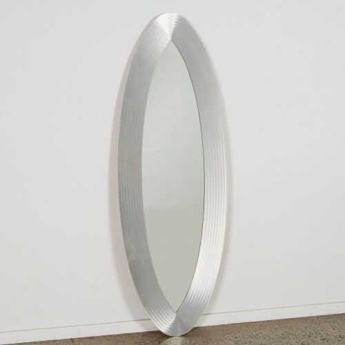 A Contemporary Oval Wall Mirror by Relish NZ