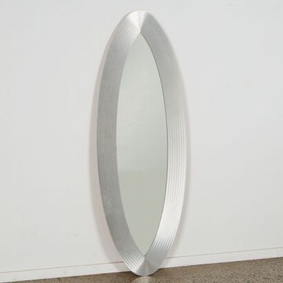 A Contemporary Oval Wall Mirror by Relish NZ