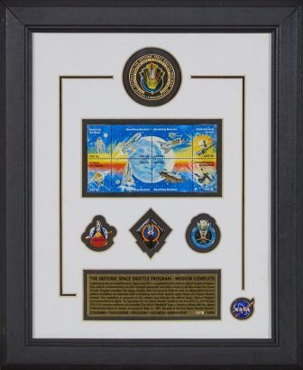 A Limited Edition Winco International 'Mission Complete' Commemorative Display Set