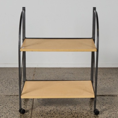A Vintage Industrial Shelf Trolley