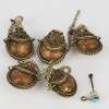 A Group of Five Chinese 20th Century Items, Including a Lion-Finial Bronze Seal and Miscellaneous Items