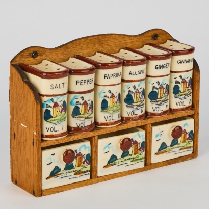 A Vintage Westwood Windmill Spice Rack AF