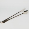 Set of Long Handled Forged Steel Salad Servers