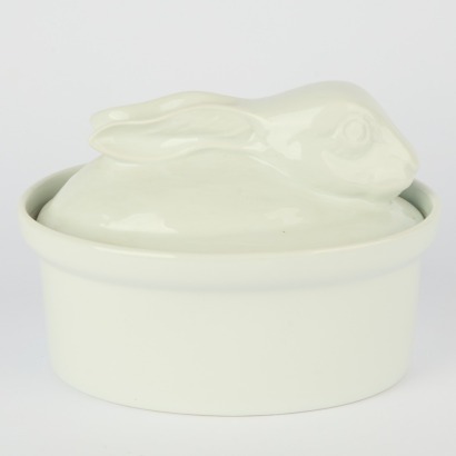 A French Ceramic Rabbit Casserole by Apilco France