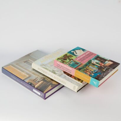 A trio of Design Books Mid-Century Living, Stephen Sills Decoration and Antiques in the Antipodes