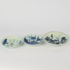 A Group of Three Chinese 19th Century Blue and White 'Floral' Dishes