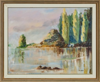 An Oil Painting by R. Lear