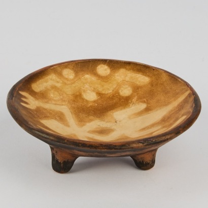 A Small South American Pottery Bowl