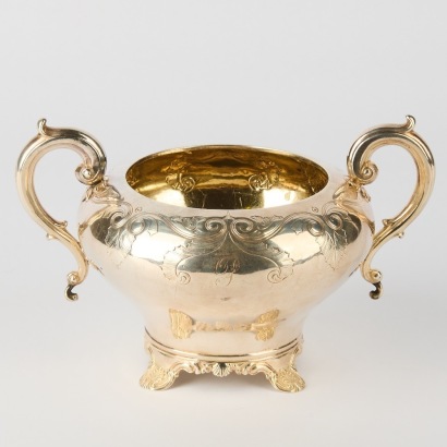 A Sterling Silver Footed Sugar Bowl 0.360kg