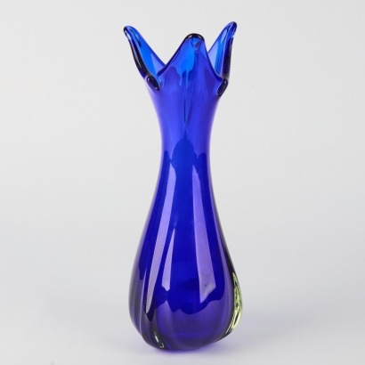 A Blue Glass Vase