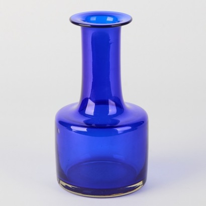 A Handblown Cobalt Blue Vase