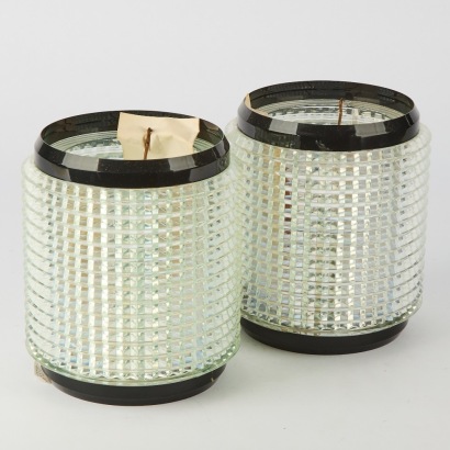 A Pair of Vintage Woolstar Light Shades