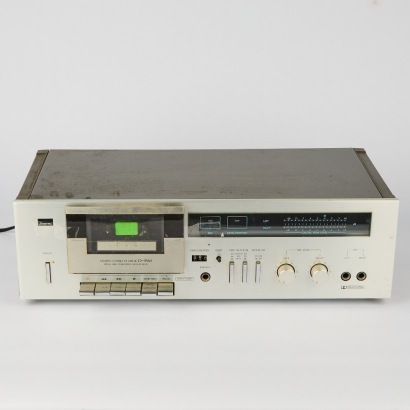 A Vintage Sansui D-95M Silver Stereo Cassette Tape Recorder Player Deck AF