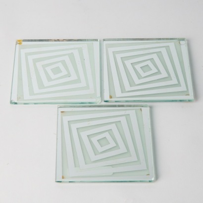 A Set of Three Glass Coasters