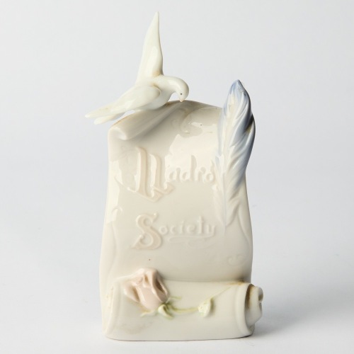 A Lladro Society Porcelain Display Sign
