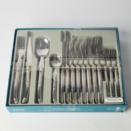 A 24 piece LaGuiole cutlery set