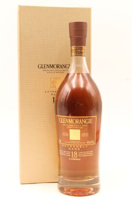 (1) Glenmorangie 18 Year Old Extremely Rare Single Malt Scotch Whisky, Highlands, 700ml, 43% ABV (GB)