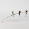 A Fink Living Silver Plated Balance Candleholder