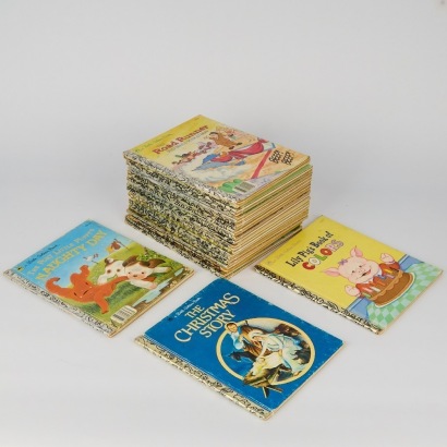 A Vintage Set of Twenty-Seven "A Little Golden Book" Books