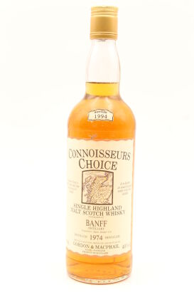 (1) Gordon & Macphail Banff 1974 Connoisseur's Choice 20 Year Old Speyside Single Malt Scotch Whisky, Bottled 1994, 700ml, 40% ABV (GB)