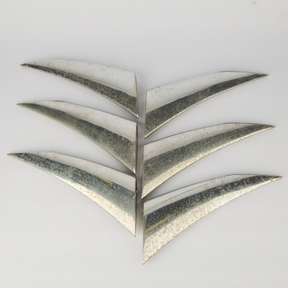 A Set of Six Stephane Rondel Wall Shelf Brackets