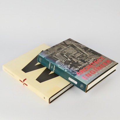 A pair of Architecture Books Warren and Mahoney 50 yrs and Architect and Engineer by Andrew Saint