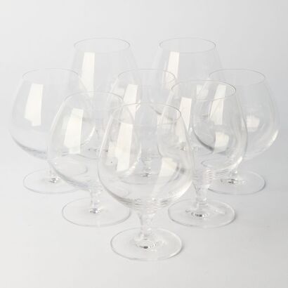 A collection of eight Crystal Cognac Glasses by Schott Zwiesel