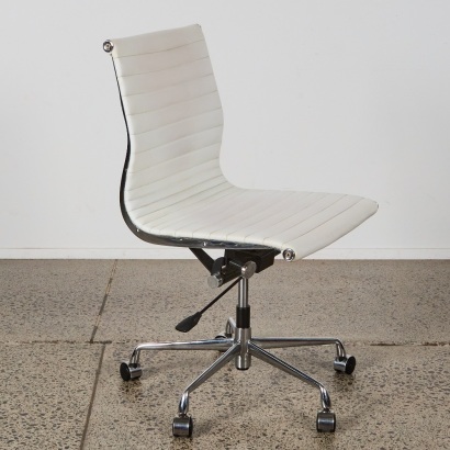 A White Eames Style Desk Chair