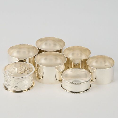 A Collection of Silver Napkin Rings 02