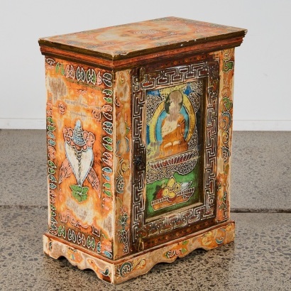 A Colourful Buddha Cabinet