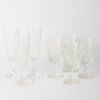 A Set of Seven Crystal Glasses