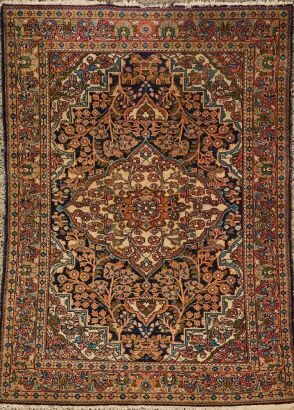 A Vintage Hand-Knotted Persian Rug