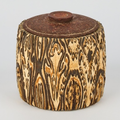 A New-Zealand Made Punga Lidded Container