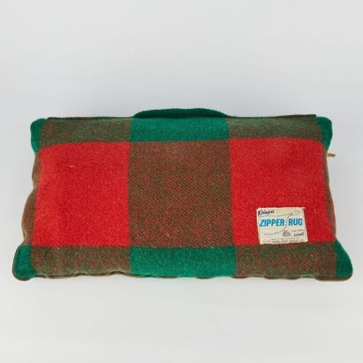 A Vintage Kaiapoi Pure Wool Zipper Rug
